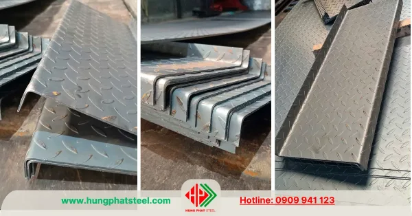 Gia công chấn dập uốn cắt CNC thép tấm gân theo yêu cầu