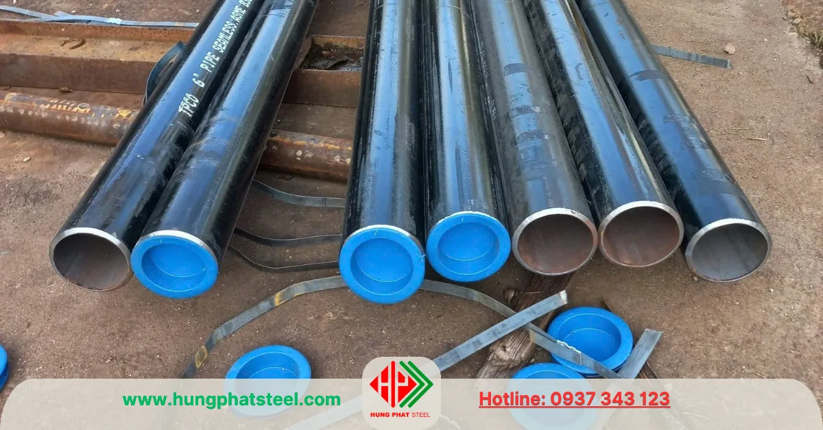 Ống thép đúc SCH80 phi 168 (DN150)