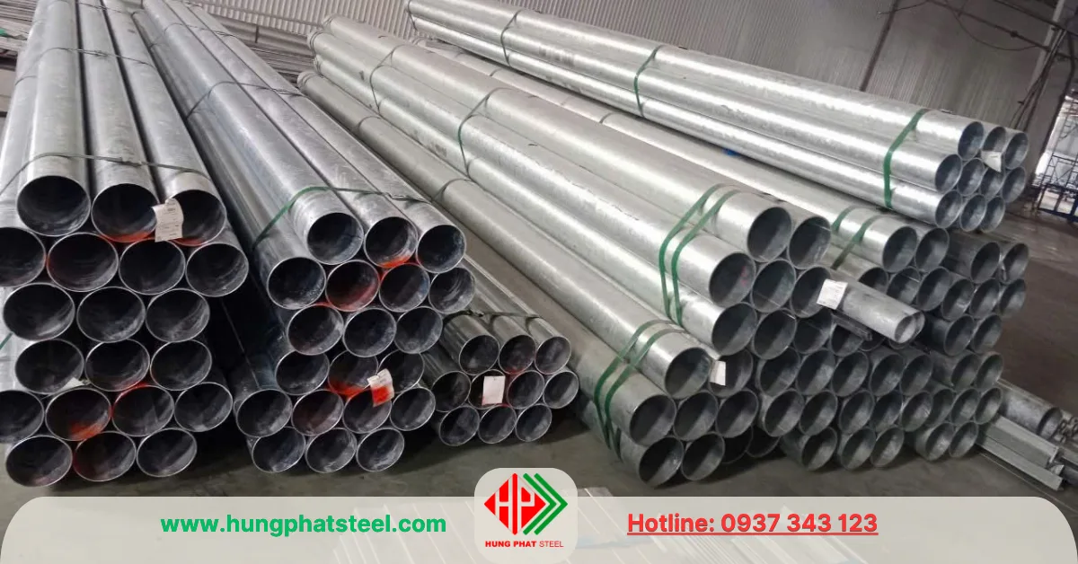 Ống thép mạ kẽm nhúng nóng Hòa Phát