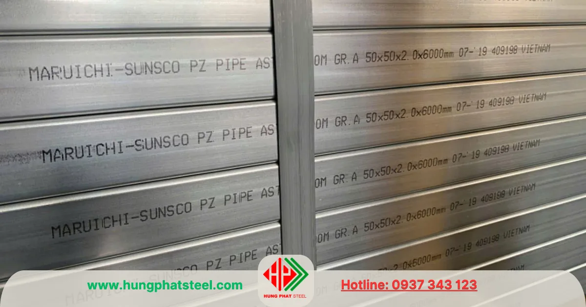 Thép hộp Maruichi Sunsteel Sunsco