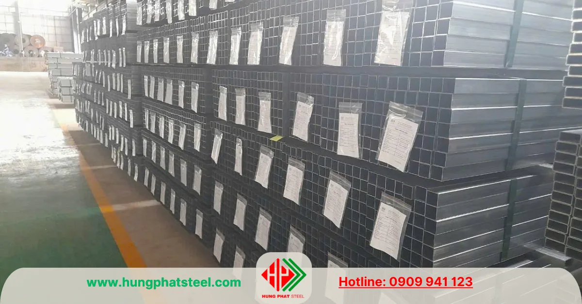 Thép hộp vuông đen Hòa Phát