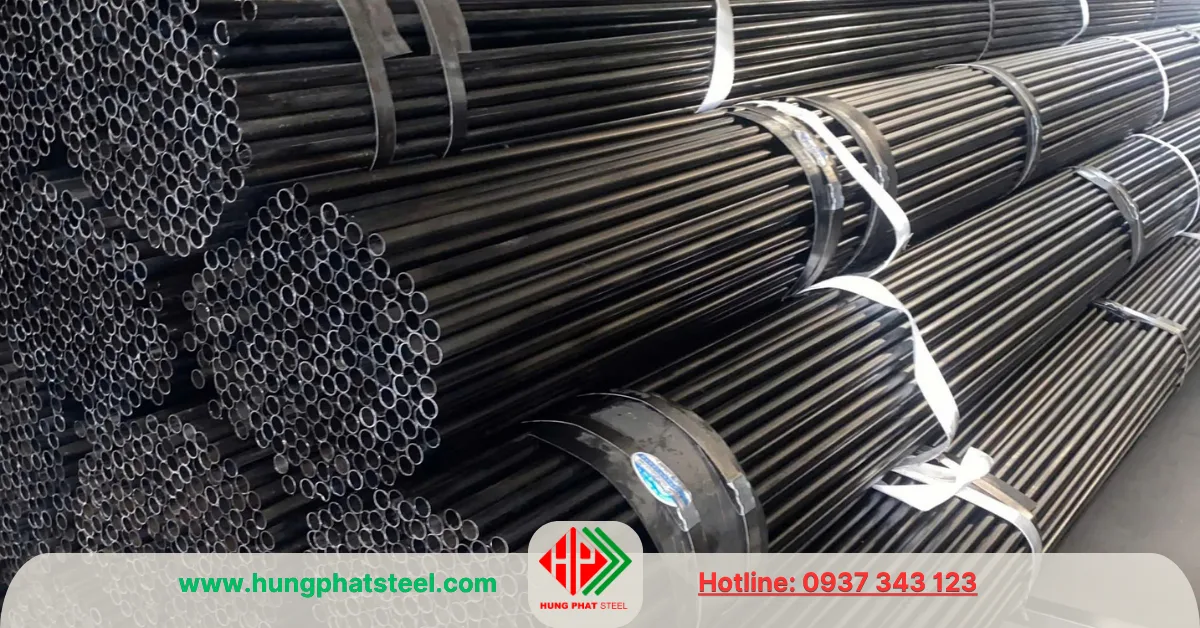 Ống thép đen phi 27 - Ảnh chụp thực tế