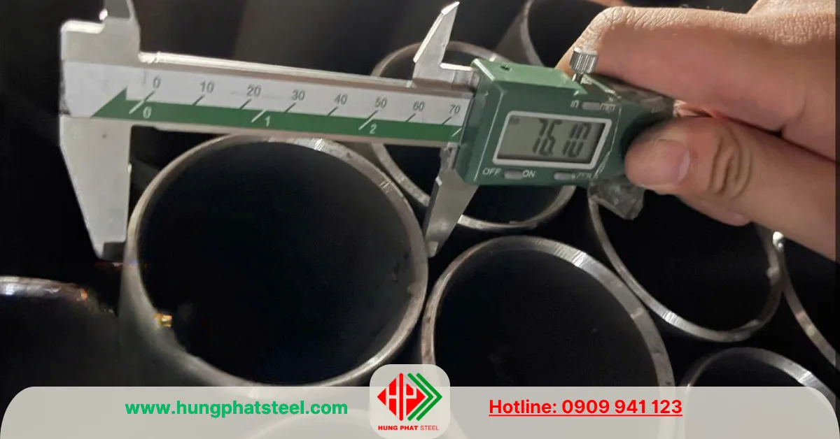Ống thép đen phi 76 (DN65, OD 76.1mm)