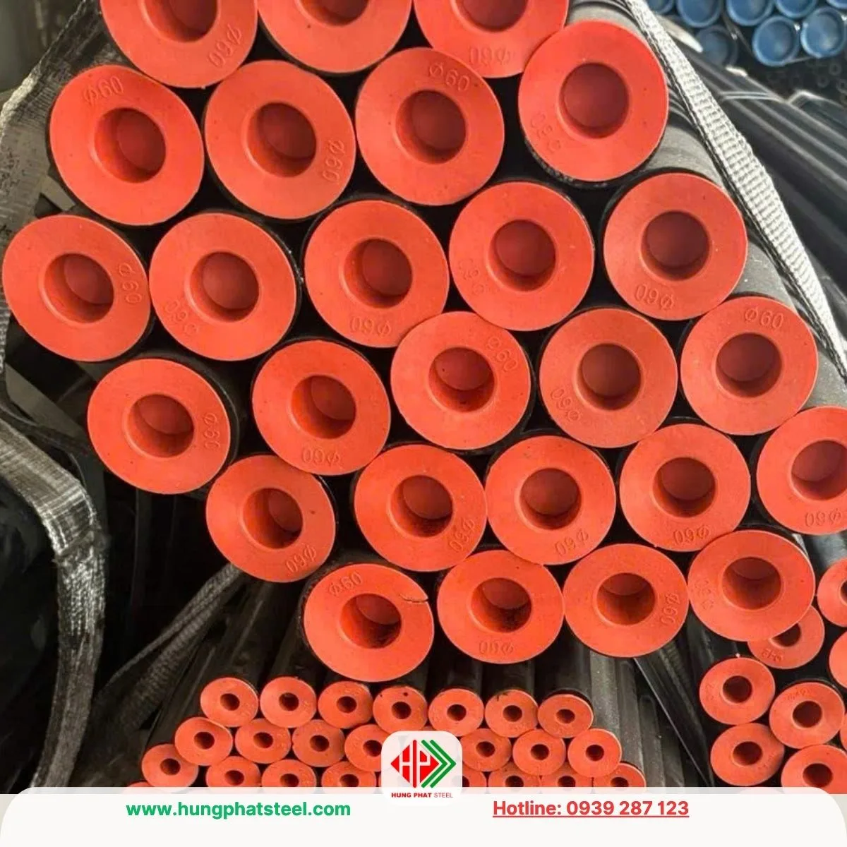 Ống thép đúc phi 60 DN50 (loại sơn đen bên ngoài)