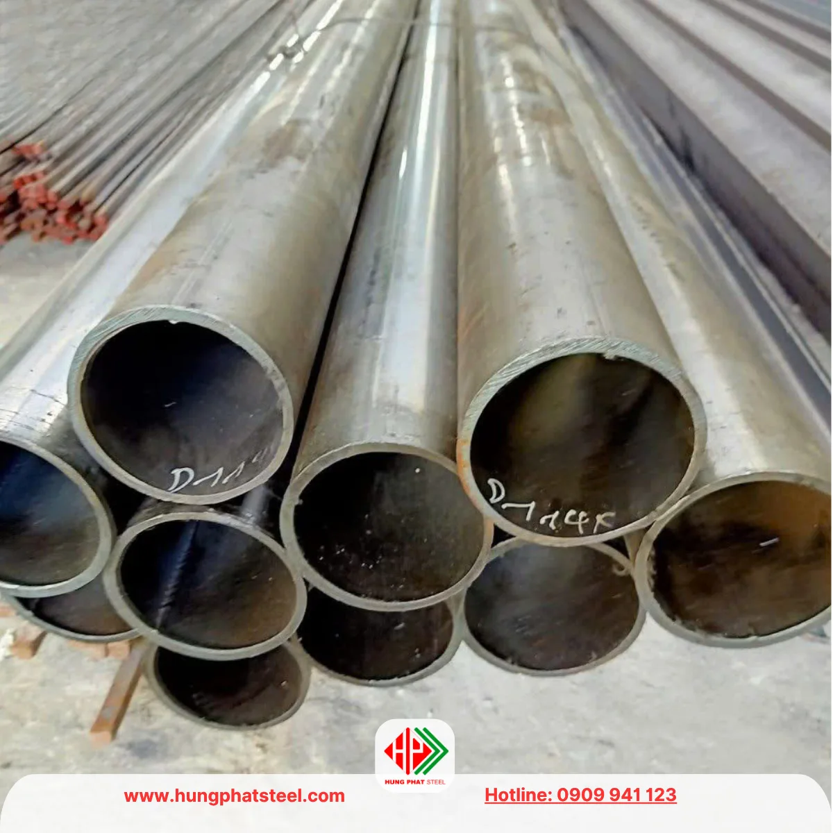 Ống thép hàn đen phi 114