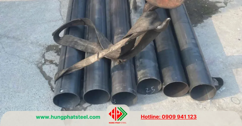 Ống thép hàn đen phi 114 Hòa Phát (DN100)