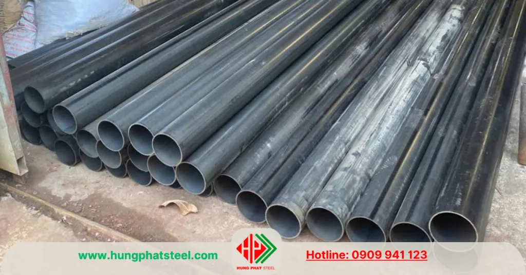 Ống thép hàn đen phi 114 Hòa Phát (DN100)