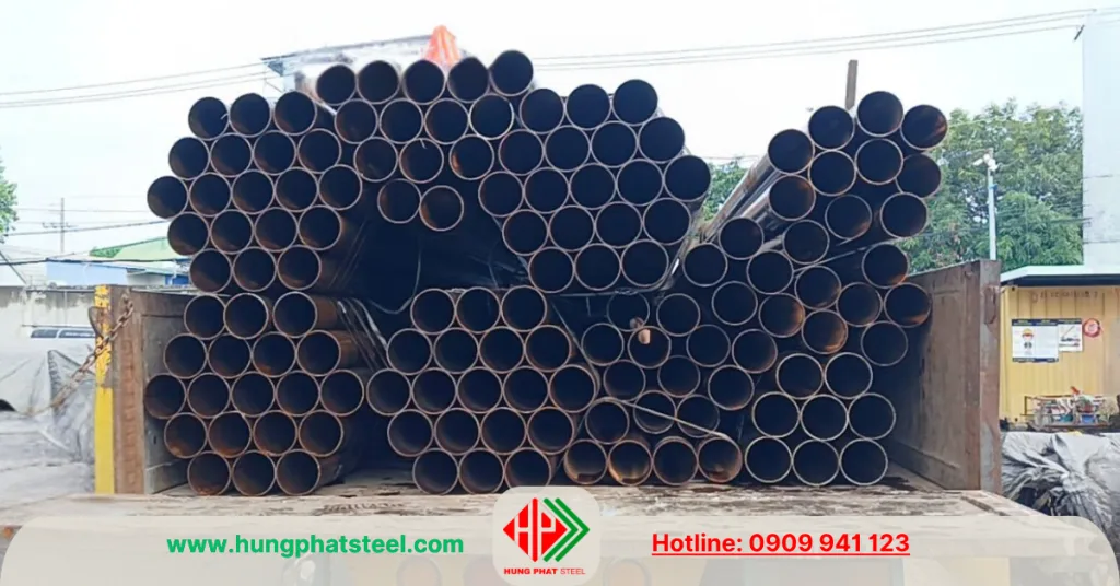 Ống thép hàn đen phi 141 SCH40 nhập khẩu