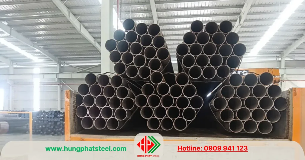 Ống thép hàn đen phi 141 SCH40 nhập khẩu