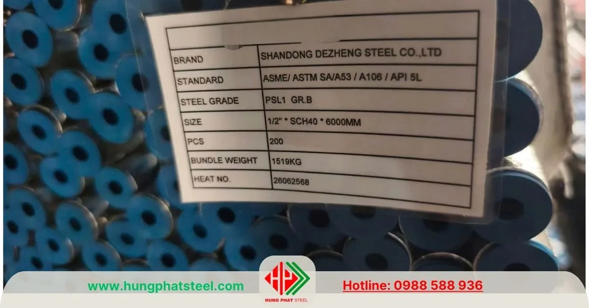 Thép Ống Đúc Phi 21 (DN15) A106/A53 API5L