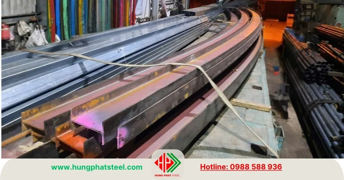 Uốn thép hình I200 theo yêu cầu