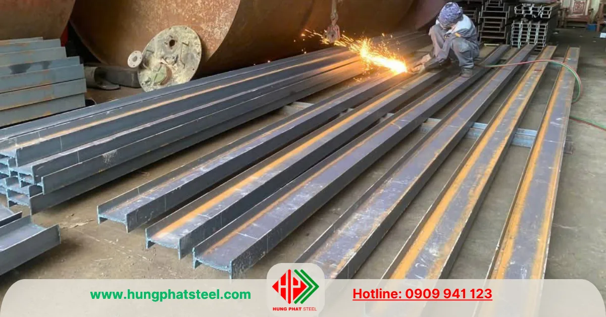 Cắt thép hình I300 theo yêu cầu tại Thép Hùng Phát