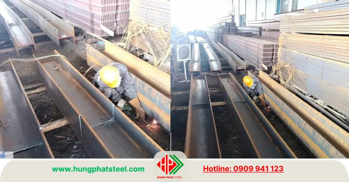 Dịch vụ cắt khúc thép hình H400 theo yêu cầu