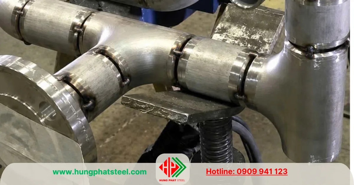 Lắp đặt tê hàn inox