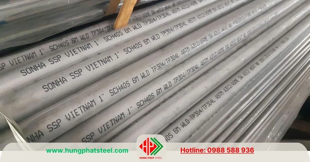 Ống INOX 304 phi 34 - DN25 (OD33.5mm)
