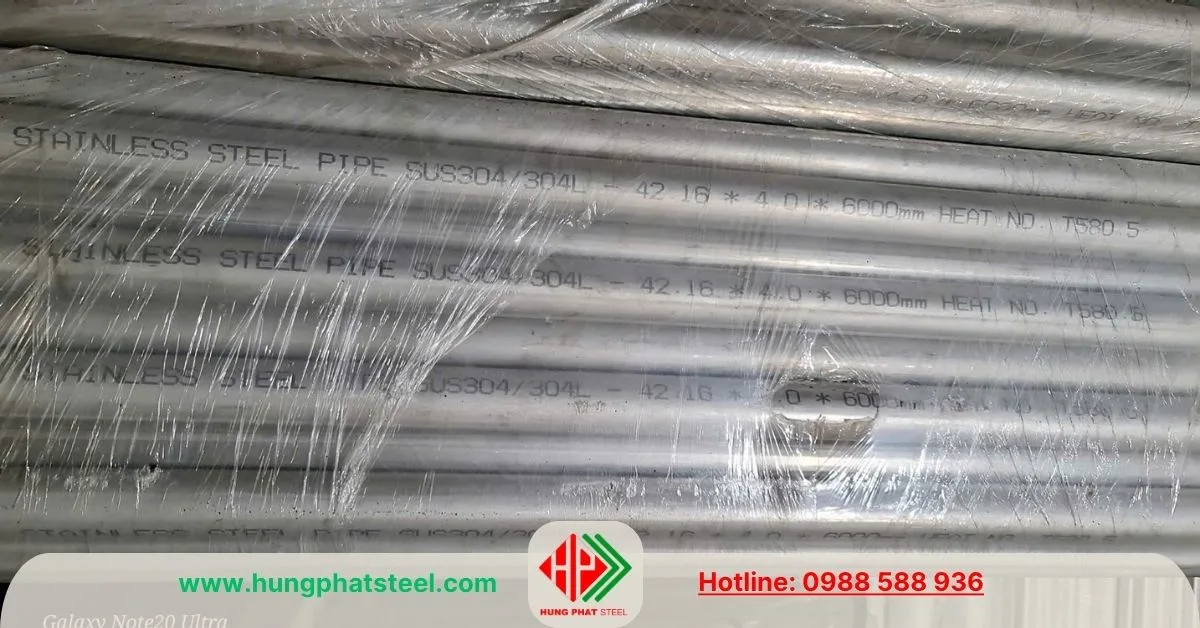 Ống inox 304 công nghiệp phi 42 (OD42.16mm)