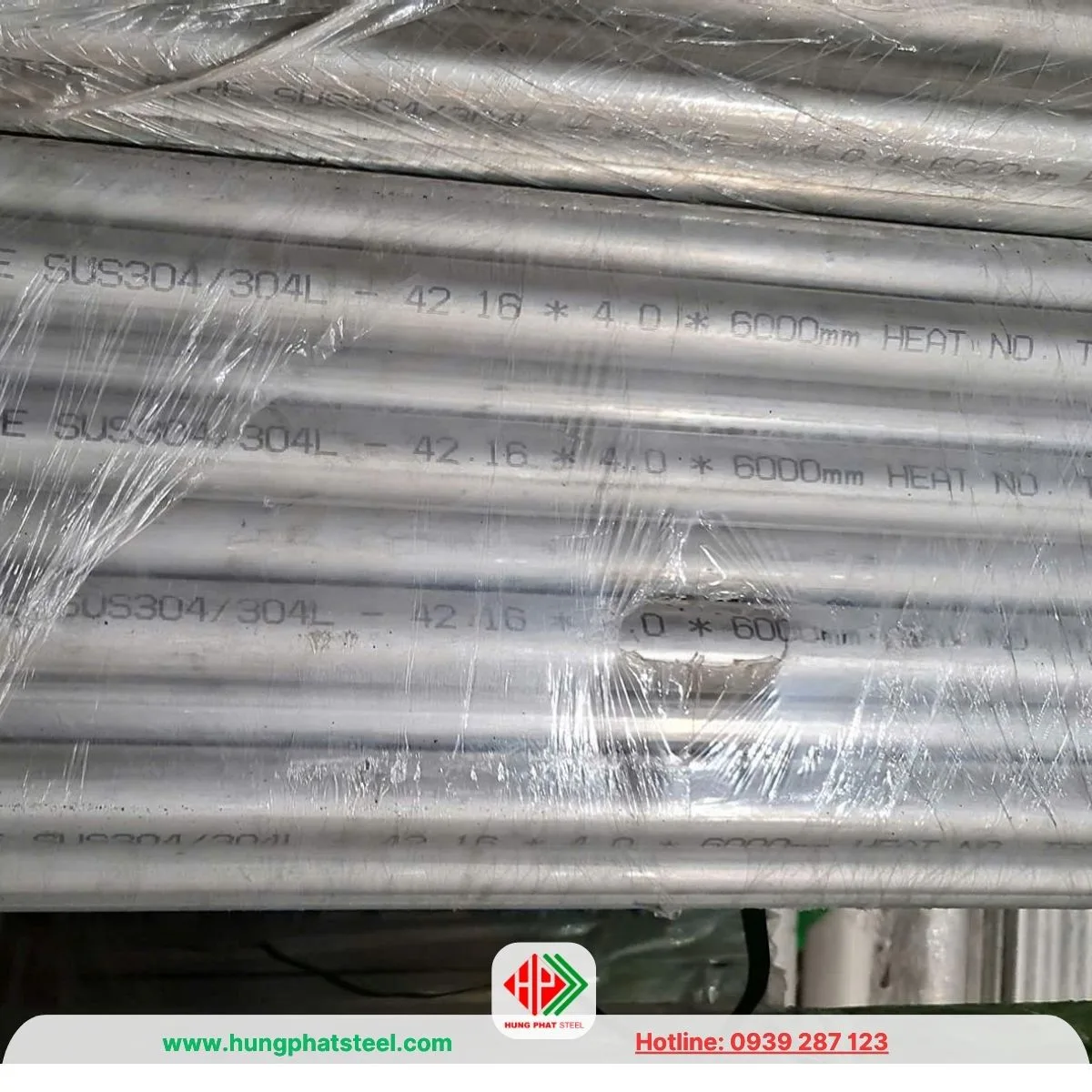 Ống inox 304 công nghiệp phi 42 (OD42.16mm)