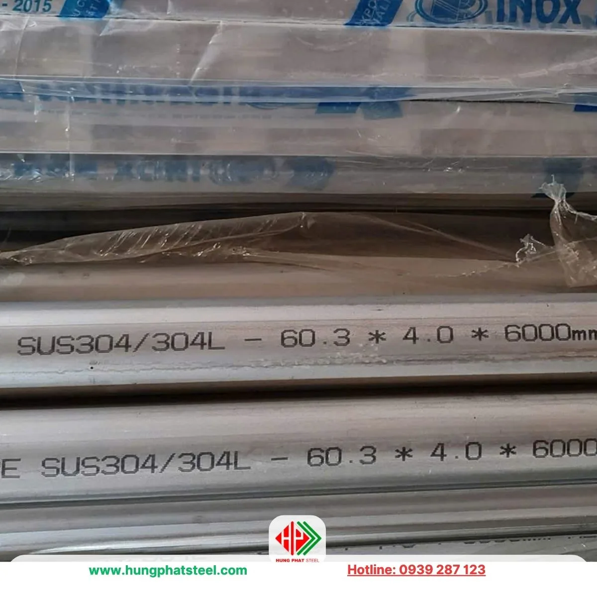 Ống inox 304 công nghiệp phi 60 (OD 60.3mm)