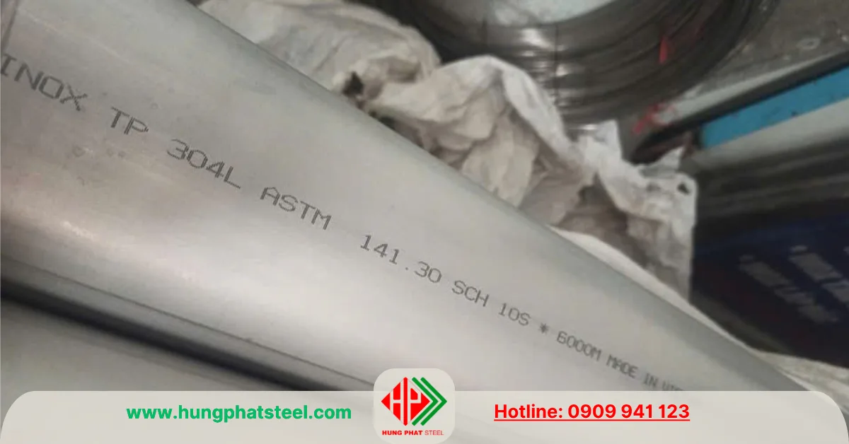 Ống inox 304 phi 141.3 (DN125