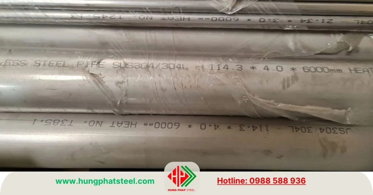 Ống inox công nghiệp phi 141 (141.3mm)