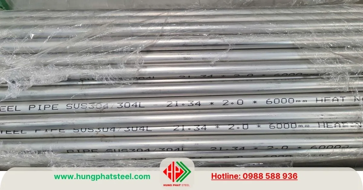 Ống inox công nghiệp phi 21 (OD21.34mm)