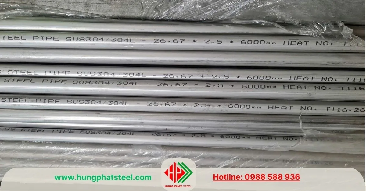 Ống inox công nghiệp phi 27 (26.67mm)