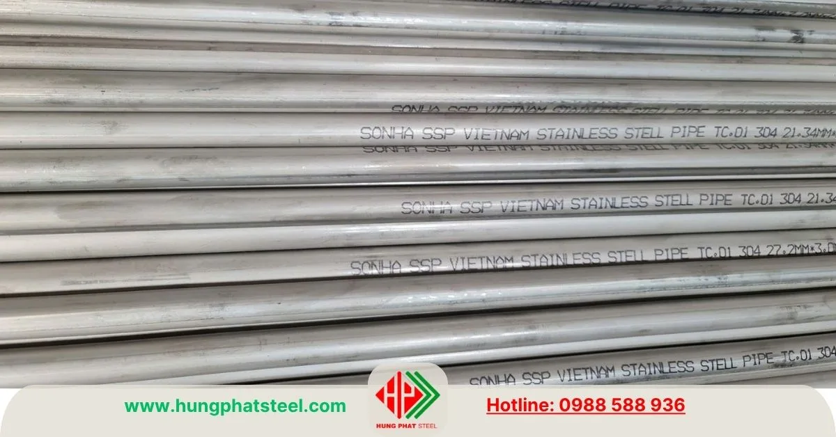 Ống inox phi 21 hàng Việt Nam (Sơn Hà)