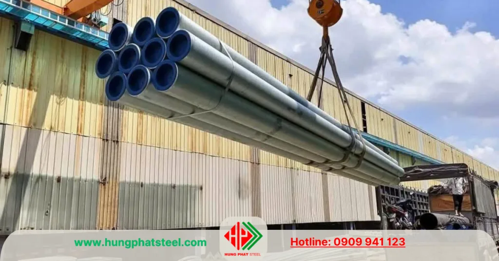 Ống thép đúc mạ kẽm nhúng nóng
