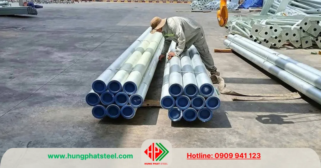 Ống thép đúc mạ kẽm nhúng nóng