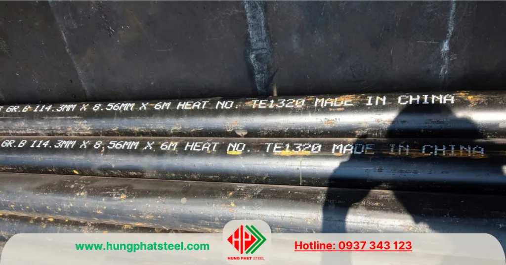 Ống thép đúc phi 114 (DN100)