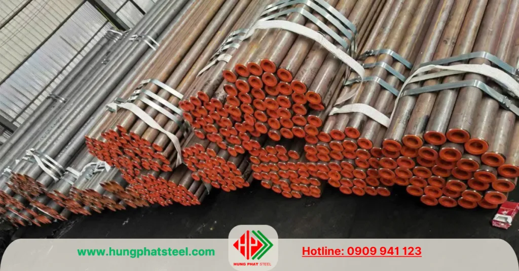Ống thép đúc phi 141 loại không phủ sơn (mộc trần)