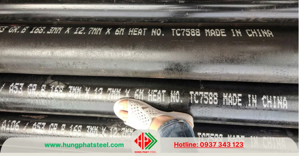 Ống thép đúc phi 168 (DN150)