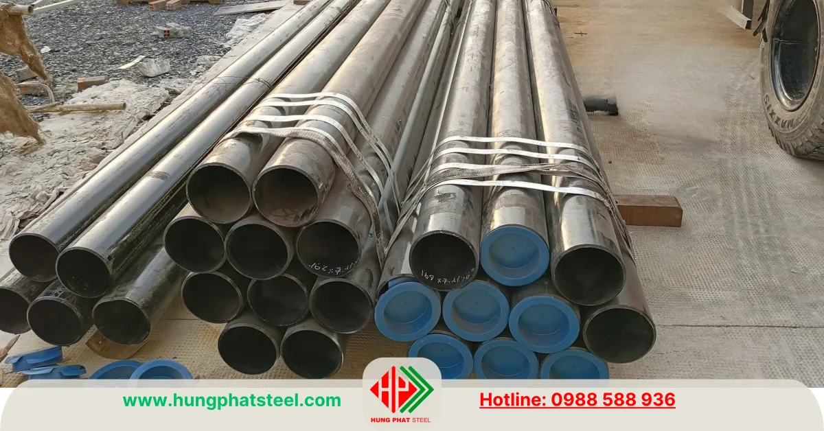 Ống thép đúc phi 168 x 7.11mm (SCH40)
