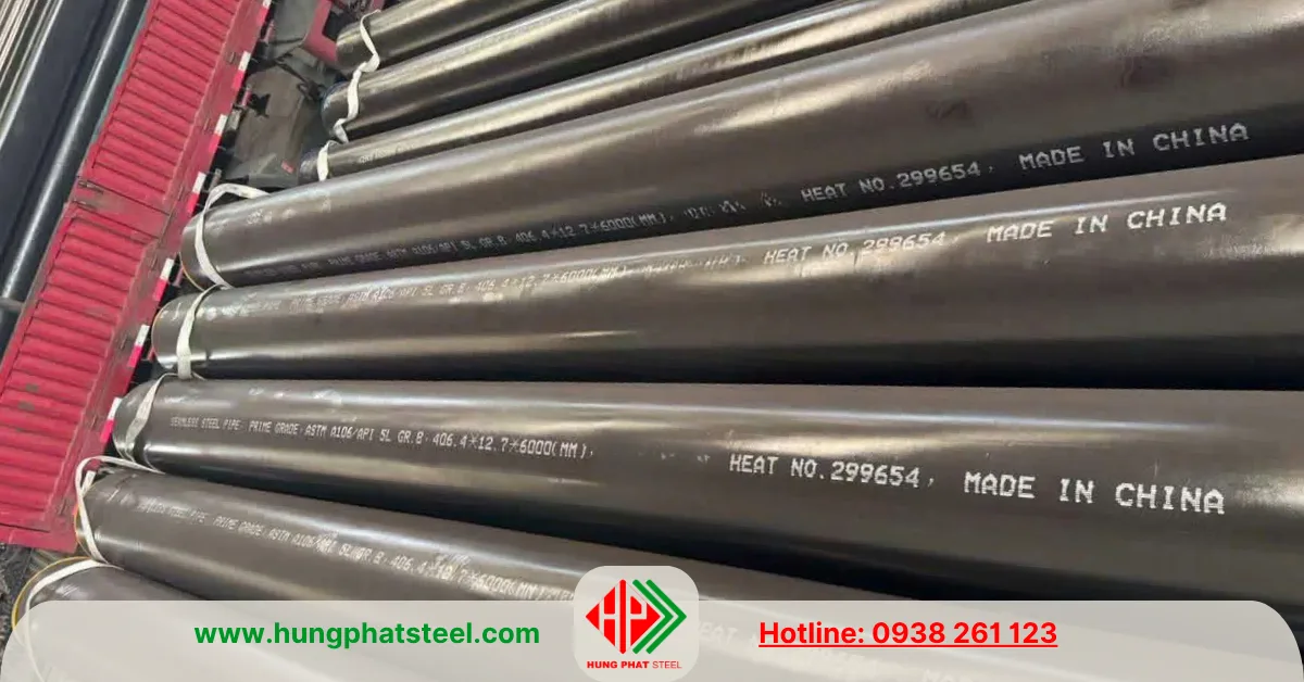 Ống thép đúc phi 406 (DN400) 