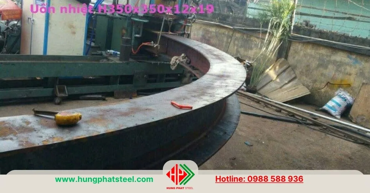 Thép hình H350 có thể uốn cong để ứng dụng cho kết cấu và trang trí