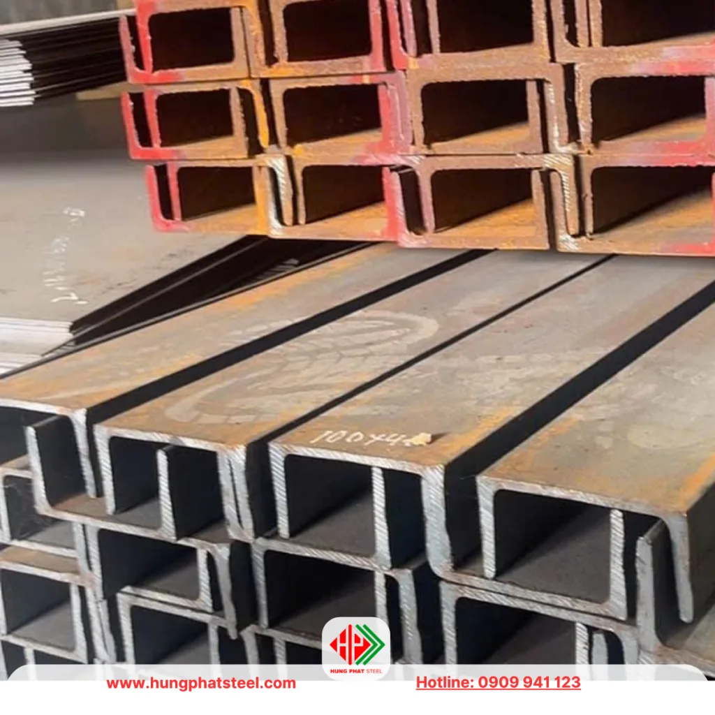 Thép hình U100 (sắt u100 nhập khẩu)