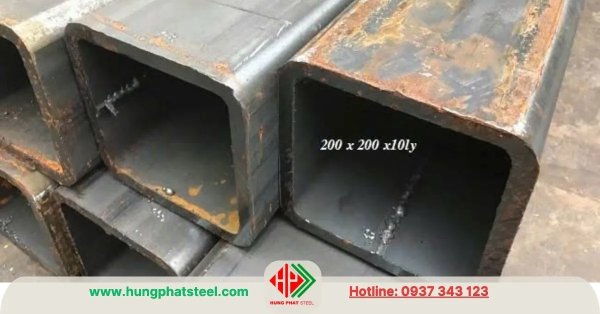 Thép hộp 200x200 hàng dày nhập khẩu