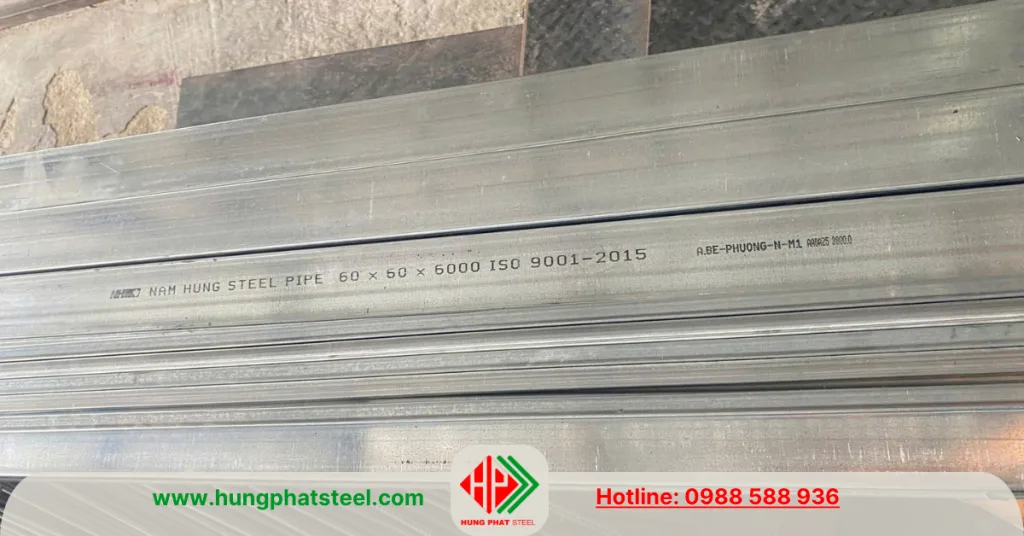 Thép hộp 60x60 mạ kẽm