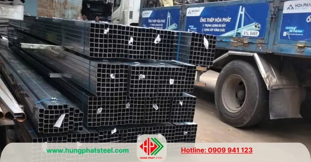 Thép hộp đen của thương hiệu Hòa Phát