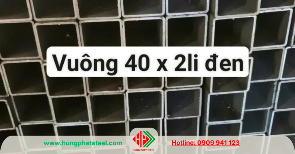 Thép hộp vuông 40x40
