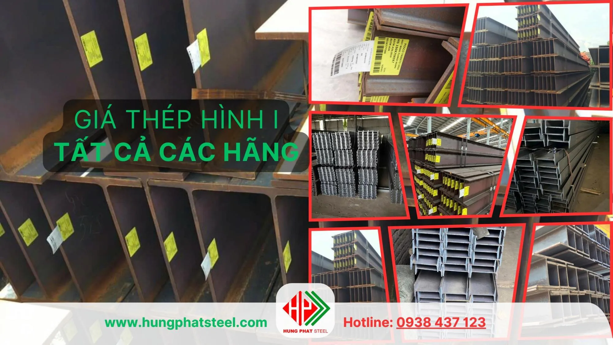 Giá thép hình I tất cả các hãng