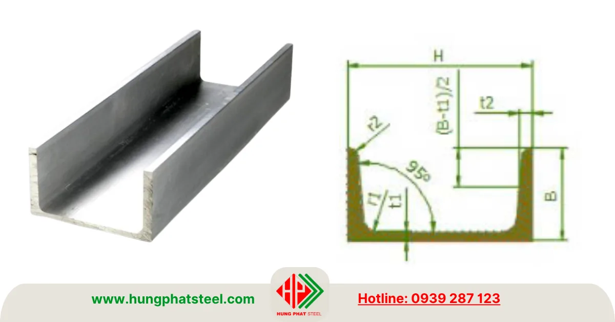 Mô tả U INOX Đúc U Chấn INOX 304, 201, 316