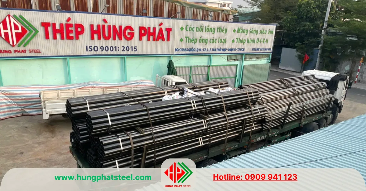 Ống thép 190 phân phối bởi Thép Hùng Phát