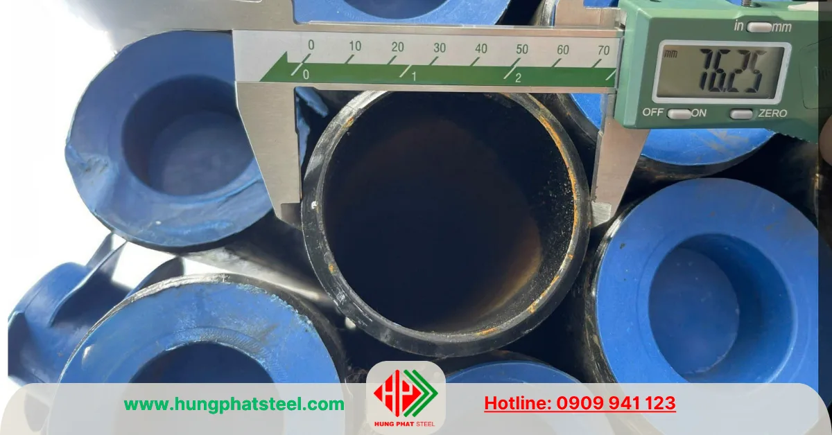 Ống thép đúc phi 76 (DN65)