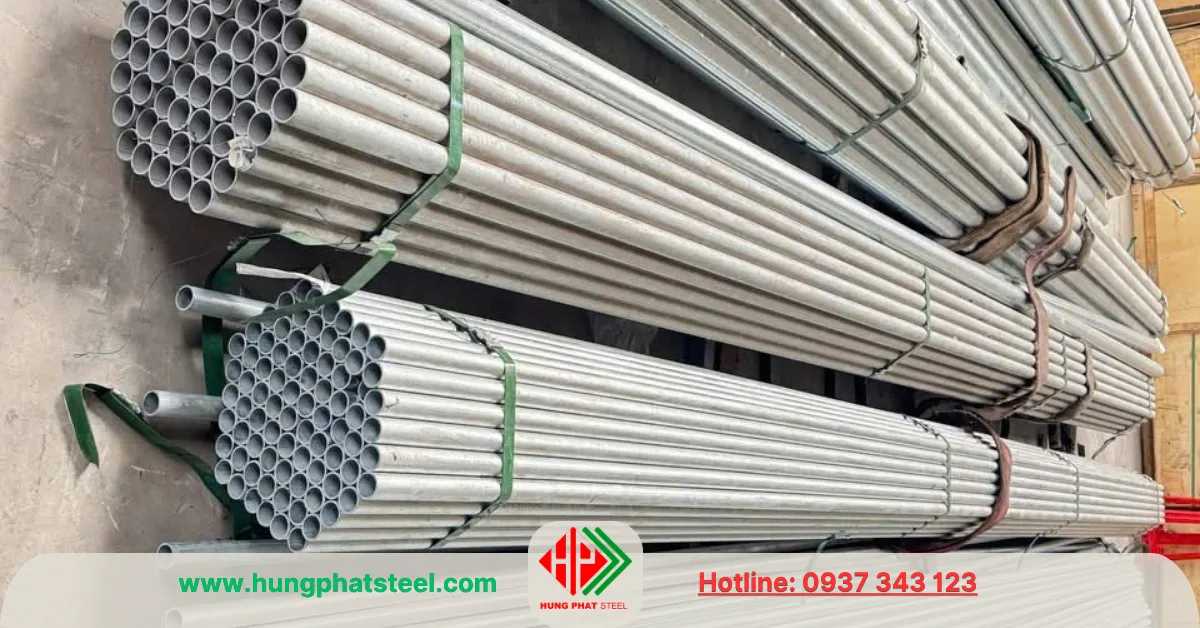 Ống thép mạ kẽm nhúng nóng phi 42