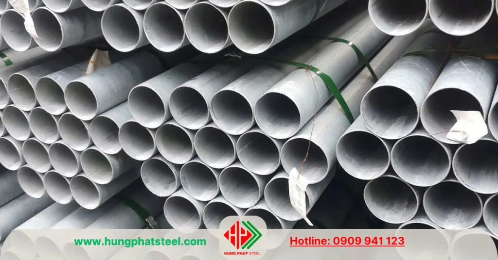 Ống thép mạ kẽm phi 141