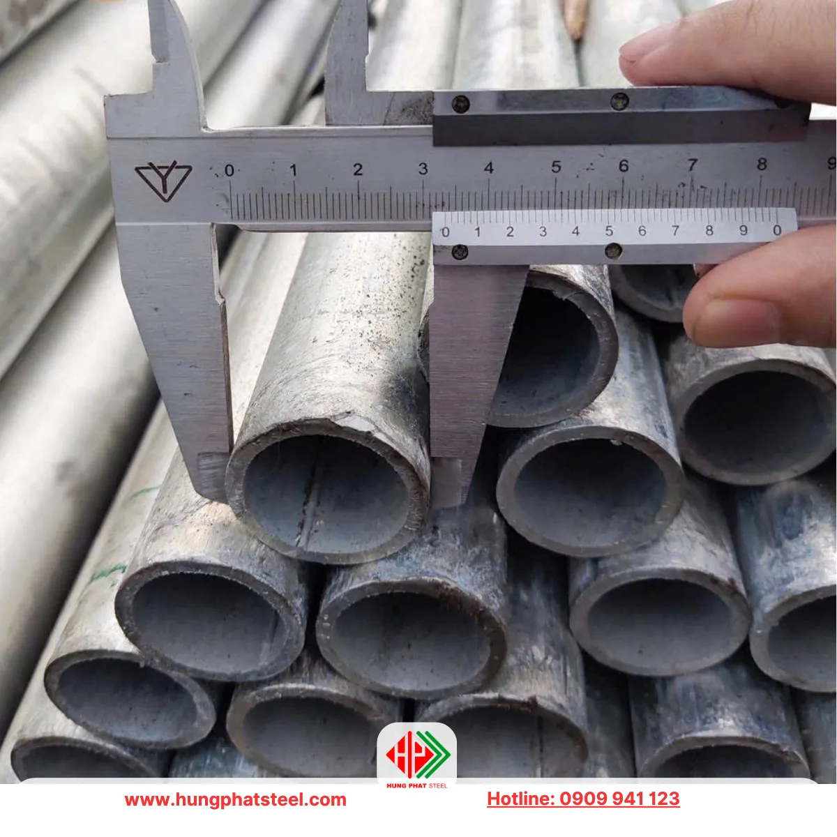 Ống thép mạ kẽm phi 34