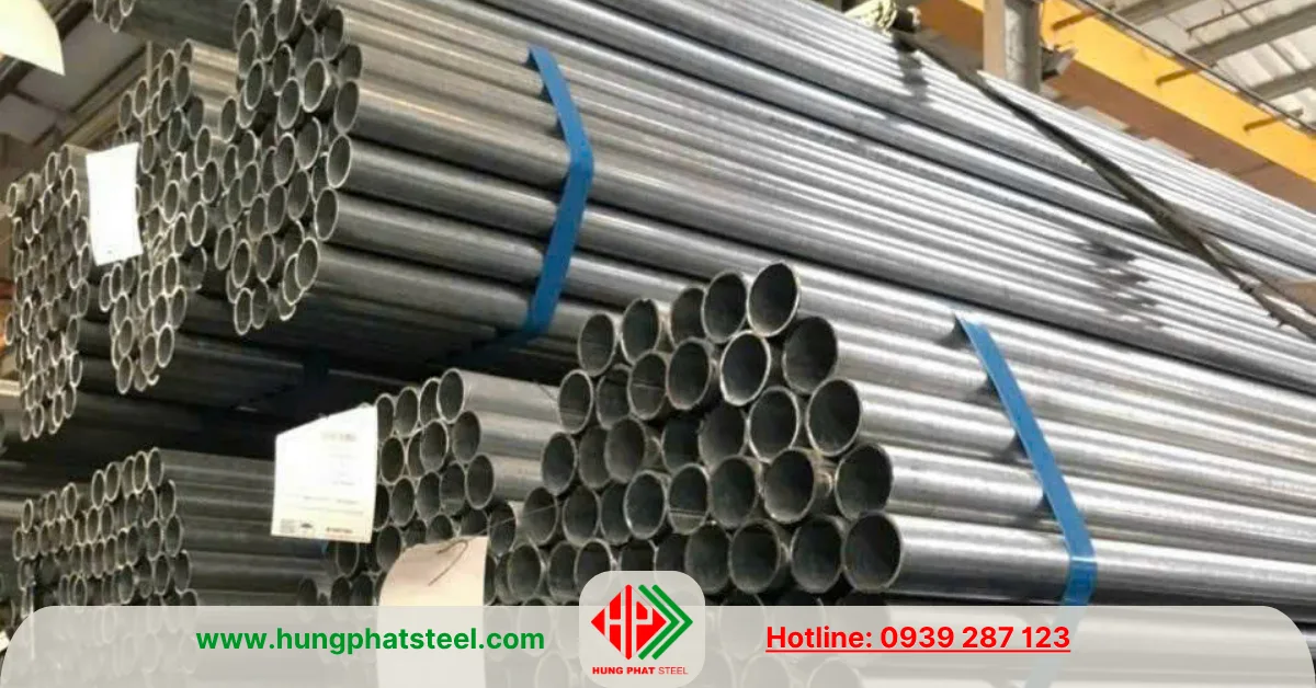 Ống thép tôn mạ kẽm phi 42