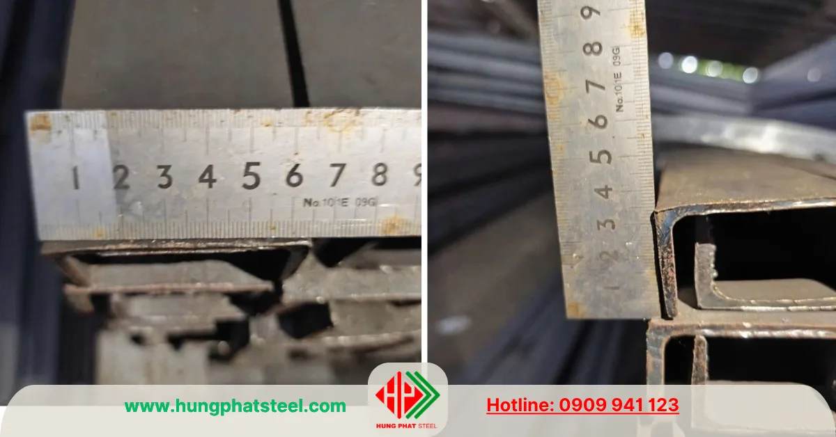 Số đo thép hình U65 của An Khánh (AKS)