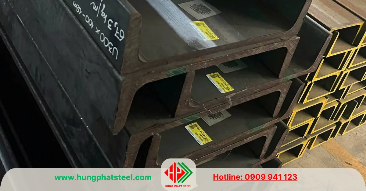 Thép hình U300 x 100